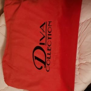 Diva clear purse with canvas bag when you don't want people to see inside new ne